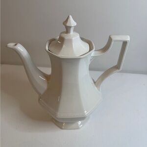 Johnson Brothers Cream Ceramic Teapot